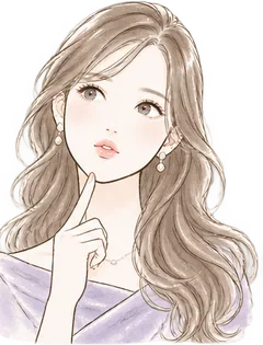 どのプランにするか考える女性のイラスト