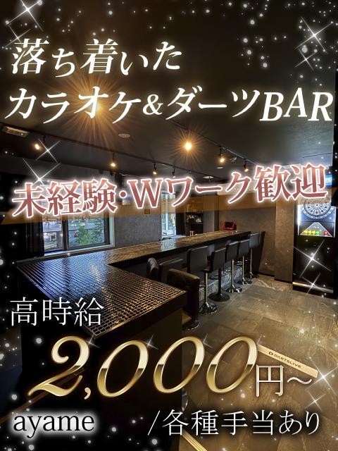 蒲田駅すぐ♪カラオケ&ダーツBAR★未経験OK！楽しく働ける高時給カウンターレディ募集！
